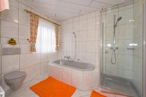 Koupelna v ubytování Ferienhaus Zentral