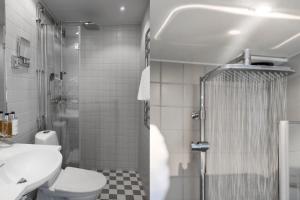 Koupelna v ubytování Hotell Furusund