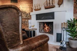 Posezení v ubytování Hotell Furusund