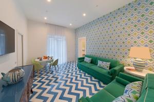 A seating area at SorrentoVibes - Design Holiday Home in Sorrento city center