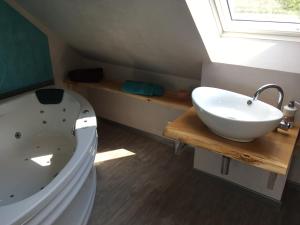 Vonios kambarys apgyvendinimo įstaigoje FEWO Allerblick