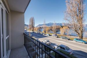 A balcony or terrace at Lake Residence - Queenstown Holiday Apartment