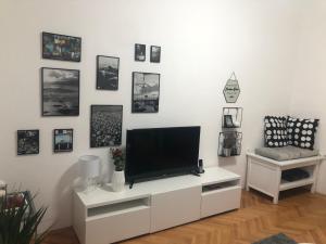 Televízia a/alebo spoločenská miestnosť v ubytovaní La Madre