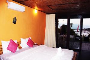 Postel nebo postele na pokoji v ubytování Agung View Villa, Nusa Penida