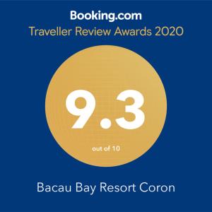 Certifikát, hodnocení, plakát nebo jiný dokument vystavený v ubytování Bacau Bay Resort Coron