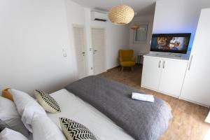 TV a/nebo společenská místnost v ubytování Villa DVORI