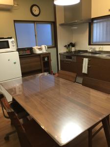 Una cocina o kitchenette en hanare