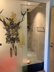 Koupelna v ubytování Hotel Il David