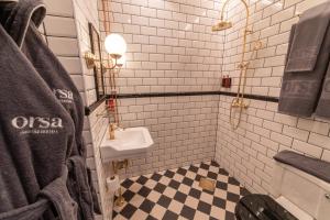 Koupelna v ubytování Orsa Järnvägshotell + 19 fotografií