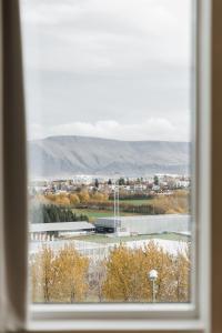 a view of a city from a window at Reykjavik Lights Hotel by Keahotels in Reykjavík