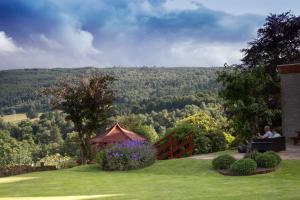 A garden outside Pitlochry Dundarach Hotel 