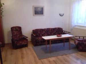Posezení v ubytování apartmán U parku