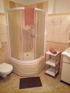 Koupelna v ubytování apartmán U parku