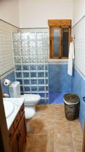 Bilik mandi di Casa Rural El Rubial