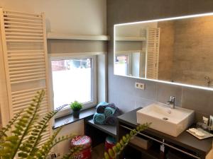 Koupelna v ubytování Charta Appartement + 18 fotografií