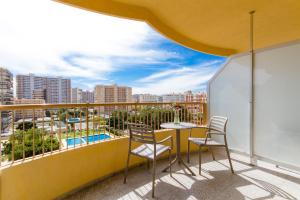 En balkong eller terrass på Hotel Castilla Alicante