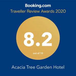 Certifikát, ocenenie alebo iný dokument vystavený v ubytovaní Acacia Tree Garden Hotel