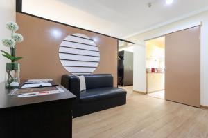 Η κουζίνα ή μικρή κουζίνα στο Technopark Hotel