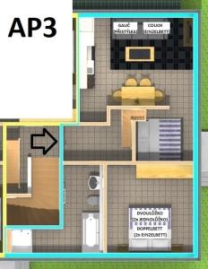 Kuchyň nebo kuchyňský kout v ubytování APARTMÁNY POD SJEZDOVKOU