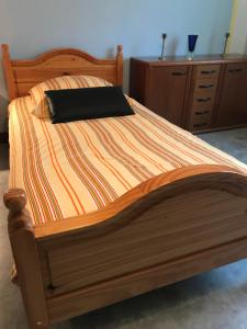 Ein Bett oder Betten in einem Zimmer der Unterkunft Wagner Ferien Apartments