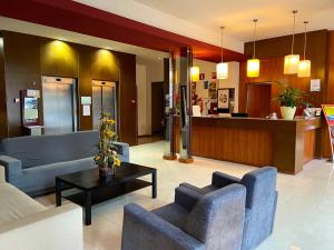 Posezení v ubytování Hotel Berga Park