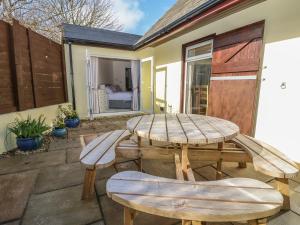 Patio nebo venkovní prostory v ubytování Higher Kernick Stable