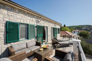 Χώρος καθιστικού στο Šolta Life Apartments