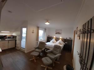 Kuchyň nebo kuchyňský kout v ubytování Appartment Vermietung Lütje