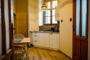 Kuchyňa alebo kuchynka v ubytovaní Apartamenty w Wieży