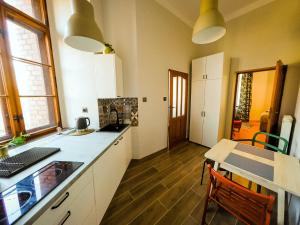 Kuchyňa alebo kuchynka v ubytovaní Apartamenty w Wieży + 24 fotografií