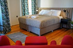 Posteľ alebo postele v izbe v ubytovaní Apartamenty w Wieży