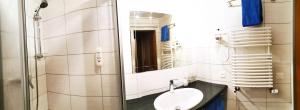 Vonios kambarys apgyvendinimo įstaigoje Hotel Alpha
