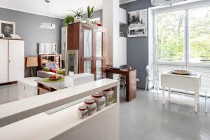 Ett kök eller pentry på Beautiful Apartment