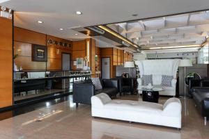Η κουζίνα ή μικρή κουζίνα στο Technopark Hotel