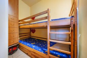 コウォブジェクにあるApartamenty Sun&Snow Reymontaの二段ベッド2組付きの二段ベッド付きの部屋