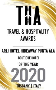 a poster for the tia travel and hospitality awards at Arli Hotel Hideaway Punta Ala - Adults Only in Punta Ala