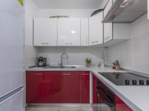 Kuchyň nebo kuchyňský kout v ubytování Apartment Monika with private pool in Porec