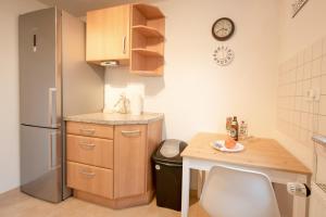 Η κουζίνα ή μικρή κουζίνα στο FeWo Markdorf +5 φωτογραφίες