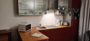 Küche/Küchenzeile in der Unterkunft Apartamentos del Rey