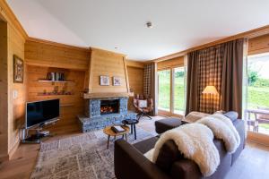 Χώρος καθιστικού στο Chalet RoyAlp Hôtel & Spa