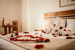 Postel nebo postele na pokoji v ubytování Lunandina Huaraz