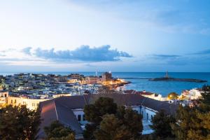 a view of a city and the ocean at Dimora Cummà Marì in Vieste