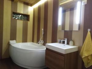 Koupelna v ubytování Bubble House - Apartmanok