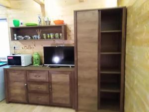 Kuchyň nebo kuchyňský kout v ubytování Bubble House - Apartmanok