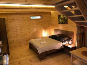 Postel nebo postele na pokoji v ubytování Bubble House - Apartmanok