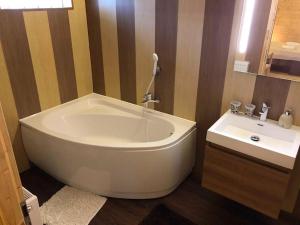 Koupelna v ubytování Bubble House - Apartmanok