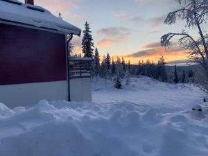 Fjällhus 1 v zimě