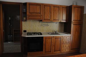 Η κουζίνα ή μικρή κουζίνα στο Residenza Al Ponte