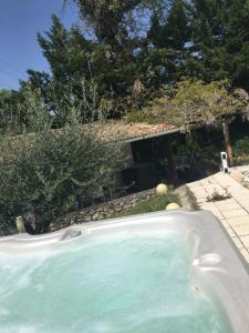 The swimming pool at or close to GITE CLARIMOR