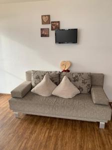 Posezení v ubytování Ferienwohnung Marina